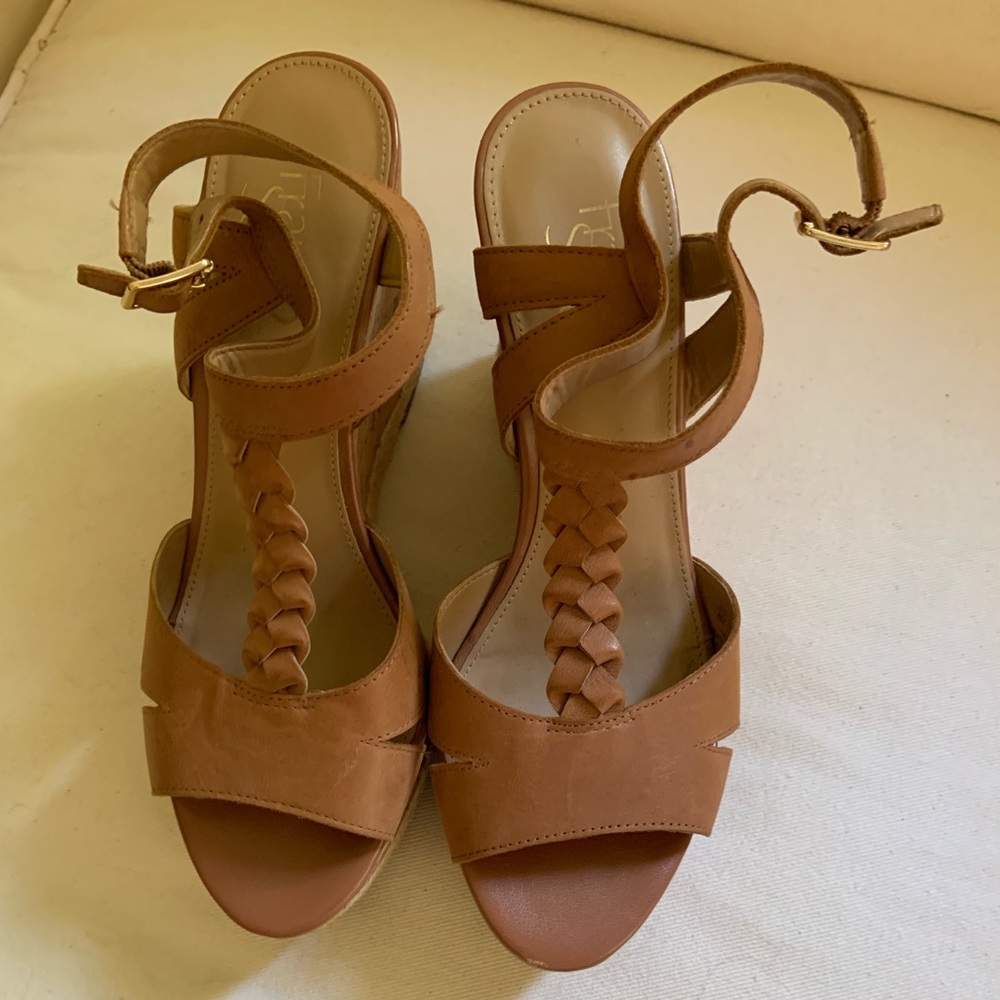 Franco Sarto Tan Wedge
